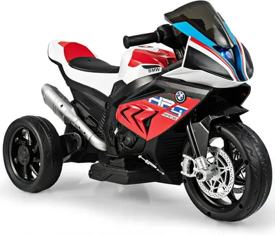Produktbild von 6V Elektro Kinder Motorrad mit Scheinwerfer und Musik, Elektromotorrad mit 2 Stützrädern, Kindermotorad bis 3km/h, Elektrisches Motorrad für Kinder ab 3 Jahre, bis zu 30 kg belastbar (Rot)