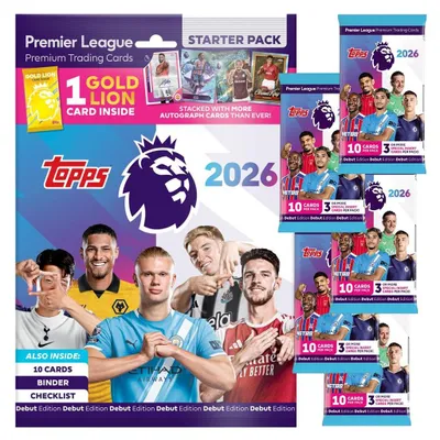 Produktbild von Topps - Premier League 2025/26 Trading Cards - 1 Starter + 5 Booster