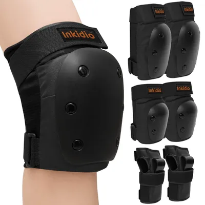 Imagen del producto de Conjunto de protección para niños, que incluye protectores para rodillas, codos y muñecas