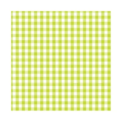 Produktbild von 20 Servietten, 3-lagig 1/4-Falz 25 cm x 25 cm limonengrün "Vichy Karo"