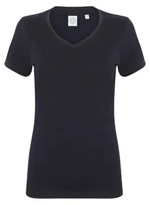 Produktbild von SF Women SK122 | Damen Feel Good Stretch V-Neck T / weiches Tragegefühl - Farbe: Navy - Größe: M