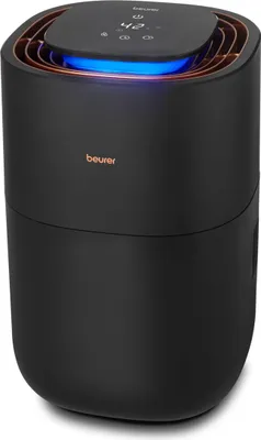 Immagine prodotto di Beurer Umidificatore LB 300 Plus con Tecnologia di Evaporazione a Freddo ad Alta Efficienza Energetica, Indicatore di Umidità, Funzione di Asciugatura del Filtro Igienico, per Ambienti Fino a 45 m²