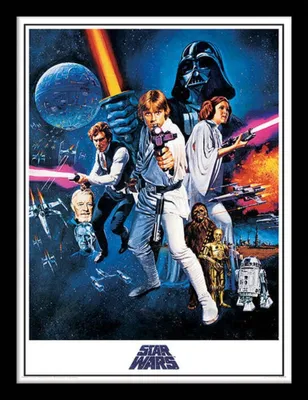 Produktbild von Star Wars: A New Hope - Leinwanddruck PM3497 (80 cm x 60 cm) (Blau/Weiß)