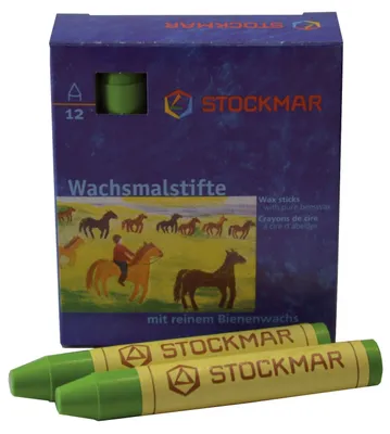Produktbild von Stockmar 330-06 Wachsmalstifte - gelbgrün - 12 Stifte