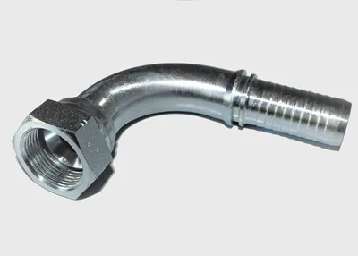 Produktbild von 2 x Hydraulik-Armatur Schlaucharmatur DKJ 90° 1" DN25 Überwurfmutter