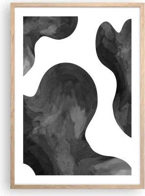 Produktbild von Gerahmtes Poster - Rahmen in heller Eiche - Abstraktion Form Figur - 50x70 cm - Wand Bild - Wanddeko - Wandbilder - Kunstposter - Wandposter - Bilderrahmen - Bilder - Kunstdruck - P2NPA50x70-5134