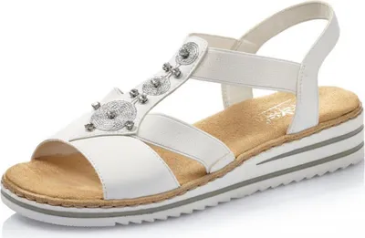 Produktbild von Rieker Damen Riemchensandalen V0687, Frauen Sandalen,Freizeitschuhe,offene Schuh