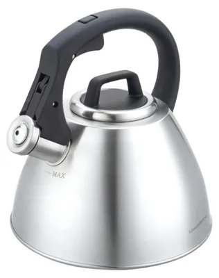 Obrázek produktu pro Klausberg KB 7951 Pískací konvice, 2,5 l, nerezová ocel, tepelně izolovaná rukojeť, indukce, matná nerezová ocel