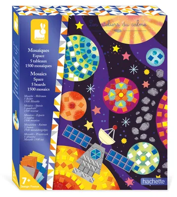 Produktbild von Janod Mosaik Bastelset Space - kreatives Spielzeug für Kinder