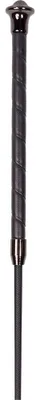 Image de Harry's Horse Fouet avec poignée en cuir Pour le dressage Noir 90 cm Noir 90 cm