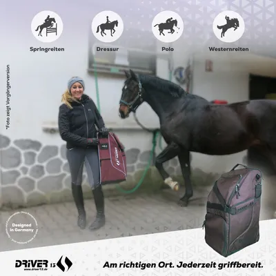 Immagine prodotto di Borsa per stivali da equitazione deluxe marrone
