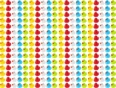 Produktbild von 300er WELLGRO Badeenten Set – Gummienten Rubber Ducks für Kinder & Babys – Badewannenspielzeug Baby, Wasser Spielzeug Kinder, Mini Badeenten Set, Geschenk, Party Mitgebsel & Deko – BPA-frei
