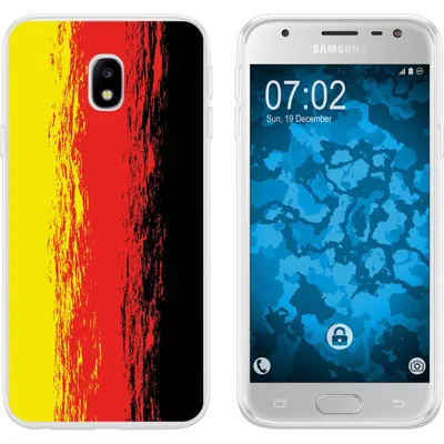 Produktbild von PhoneNatic Case kompatibel mit Samsung Galaxy J3 2017 Silikon-Hülle WM Deutschland M6