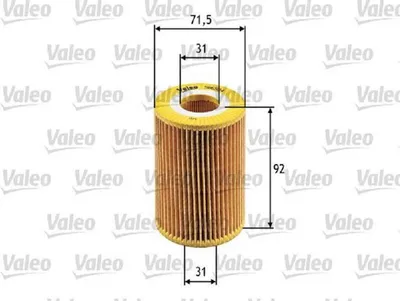 Produktbild von Ölfilter VALEO 586504 Filtereinsatz für OPEL Corsa C Schrägheck (X01) Meriva A (X03) Astra H Caravan (A04) Astra H Schrägheck (A04) Astra G CC (T98)