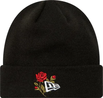 Produktbild von New Era Rose Icon Cuff Knit Beanie Hat 60580728, Kappe, Uni, Schwarz