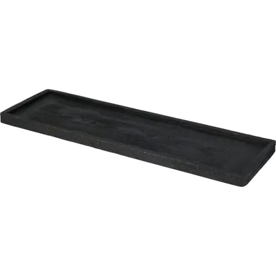 Obrázok produktu pre Drevený podnos - obdĺžnikový - čierny - cca 45 x 14 x 2,5 cm
