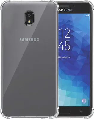 Obrázek produktu pro Smartphonica Pouzdro na telefon vhodné pro Samsung Galaxy J7 2018 Transparent Shockproof - nárazuvzdorné pouzdro TPU SIlicone Backcover s nárazníkem Transparent