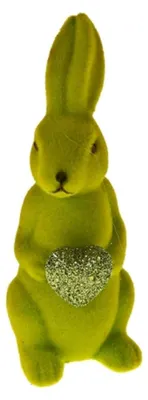 Hase-Deko-Kunststoff-Grün