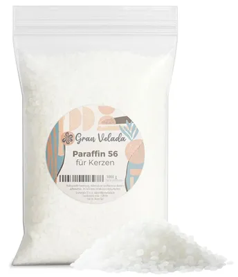 Produktbild von Gran Velada - Paraffinwachs für Kerzen 56 °C transparent 1 kg