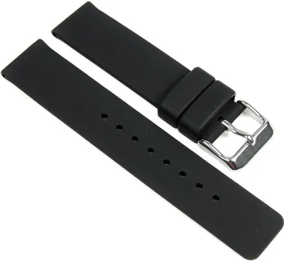 Produktbild von Minott Ersatzband 16mm | Uhrenarmband Silikon schwarz 19653S