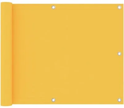 Immagine prodotto di Tenda da balcone - 75x400 cm - Tenda da esterno - Giallo - Tessuto Oxford - Resistente al vento e ai raggi UV - Protezione solare per ringhiere basse