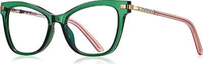 Zdjęcie produktu dla Okulary VeyRey Square Blue Light Blocking Biscuit Clear Glasses