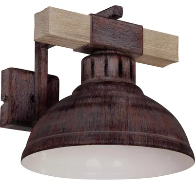 Zdjęcie produktu dla Kinkiet Hakon brązowo-jasne drewno 1xE27x15W drewno wym:20x21x29cm IP20 Luminex