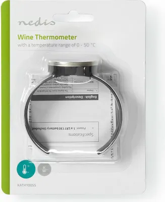 Produktbild von Nedis Kath100Ss Weinthermometer 0 - 50 &Deg;C Digitalanzeige