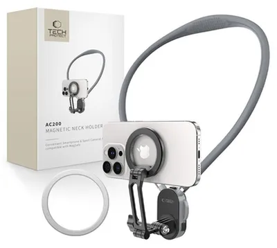 Image de Support de nuque pour téléphone, Tech-Protect, gris