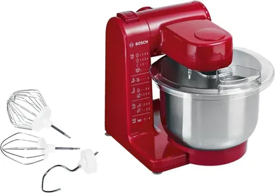 Image de Bosch MUM44R1 Robot de cuisine 3,9l acier inoxydable avec accessoires