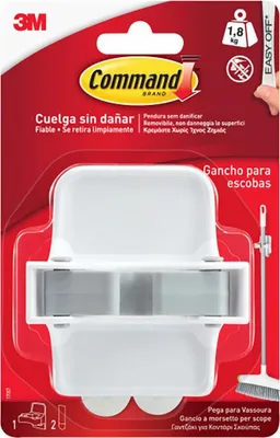 Produktbild von Wischmopp-Haken, 1 Stück + 2 Bänder, Max. 1,8 kg