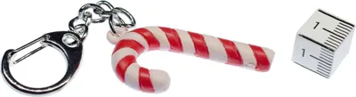 Produktbild von Weihnachten Zuckerstange Schlüsselanhänger Miniblings Anhänger Schlüsselring