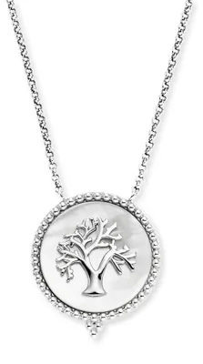 Produktbild von Engelsrufer Damen Halskette aus Sterling Silber in Silber mit Lebensbaum Medalli