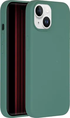 Image de Accezz Liquid Silicone Backcover pour l'Apple iPhone 15 - Vert foncé