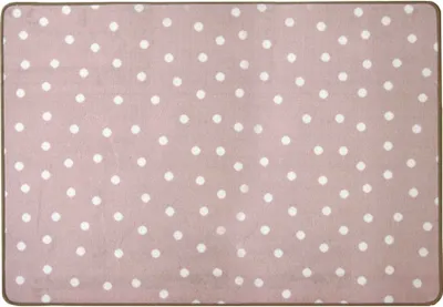 Produktbild von Primaflor Kinderteppich PUNTO - Rosa - 100x150cm - Spielteppich mit Punkte für Jungen & Mädchen