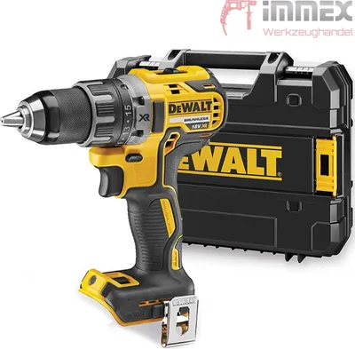Produktbild von DeWALT DCD791NT-XJ, Elektrischer Schraubendreher, Pistolengriff, Schwarz, Grau, Gelb, 2000, 550, 27 Nm, 40 Nm