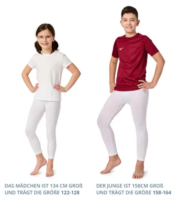 Image de Ladeheid Sous-vêtements longs enfants garçons filles Sous-vêtements fonctionnels thermiques pour l'hiver Sport Ski Outdoor Football Jogging LA40-259-TMPK (Blanc, 122-128)