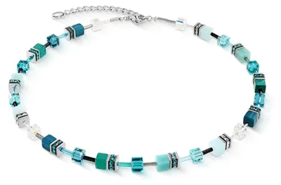 Produktbild von Coeur de Lion Collier - Edelstahl - GeoCUBE Türkis
