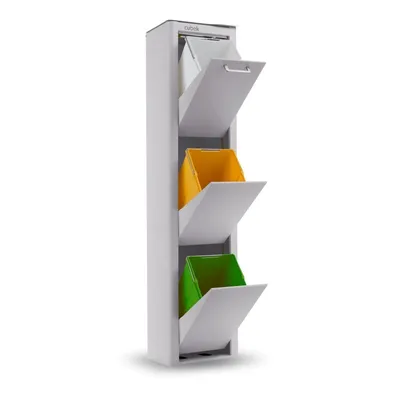 Produktbild von DON HIERRO - CUBEK - Mülleimer / Abfalleimer Mülltrennsystem 60L - 3x20L