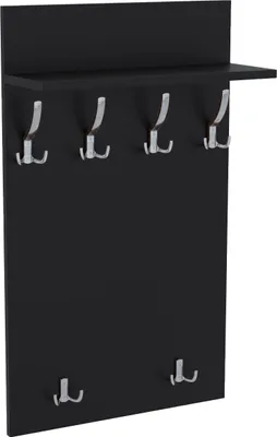 Obrázek produktu pro AKKE Schwarz Šatní panel MAXI - CHROM háčky ŠxV: 60x90 cm
