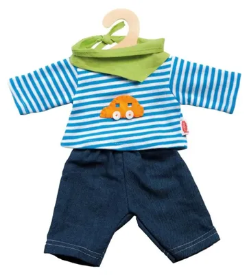 Produktbild von Heless 9315 Puppenkleidung Jeans mit Streifenshirt in Größe 20-25cm
