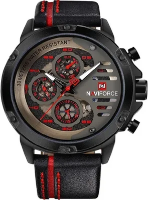 Produktbild von Uhr NAVIFORCE PR-2840 - Schwarz/Rot für Herren KP2840
