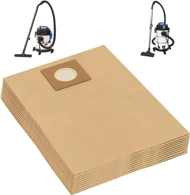 Produktbild von Papierbeutel für Nass- und Trockensauger 10 Stk. Braun