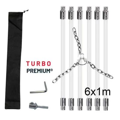 Obrázek produktu pro Rotační kominík s řetězovou hlavou TURBO Premium® - 6 m