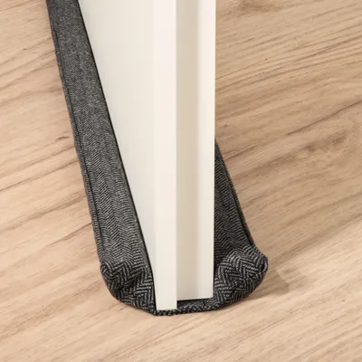 Produktbild von Zugluftstopper für Türen 70-100cm Waschbarer Stoff - Energiesparend - Stoff, Nicht für Teppiche geeignet - Inkl. Aufbewahrungstasche - Grau