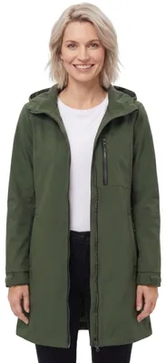 Imagen del producto de Omgoods: Chaqueta de lluvia ligera para mujer, con capucha y fabricada en softshell impermeable