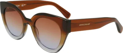 Produktbild von Longchamp LO750S N Transparent gradient brown/azu 49/23/140 Damen Sonnenbrillen