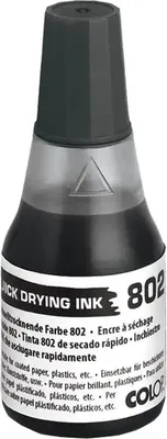 Immagine prodotto di COLOP 109758 Inchiostro COLOP 802, ad asciugatura rapida, 25 ml, nero