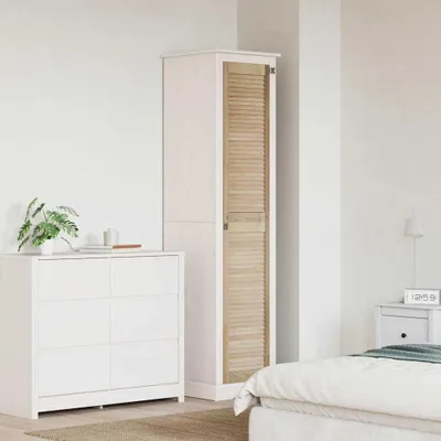 Immagine prodotto di vidaXL Anta per armadio, finitura naturale, 201 x 2,1 x 39,5 cm, legno massello di pino