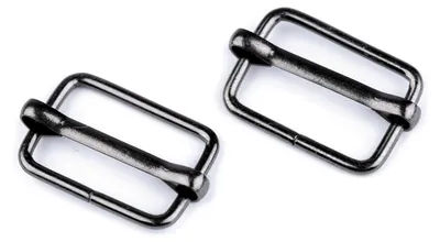 Produktbild von 10 Regulatoren 13x20mm Gurtverschieber Verkürzer mit Mittelsteg, Farbe:anthrazit